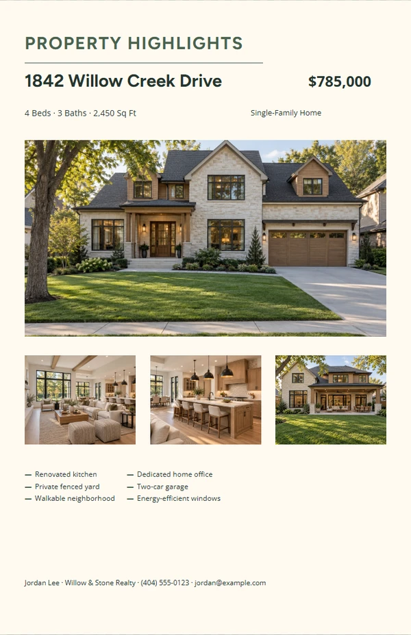 Tabloid Editorial Brochure — example design