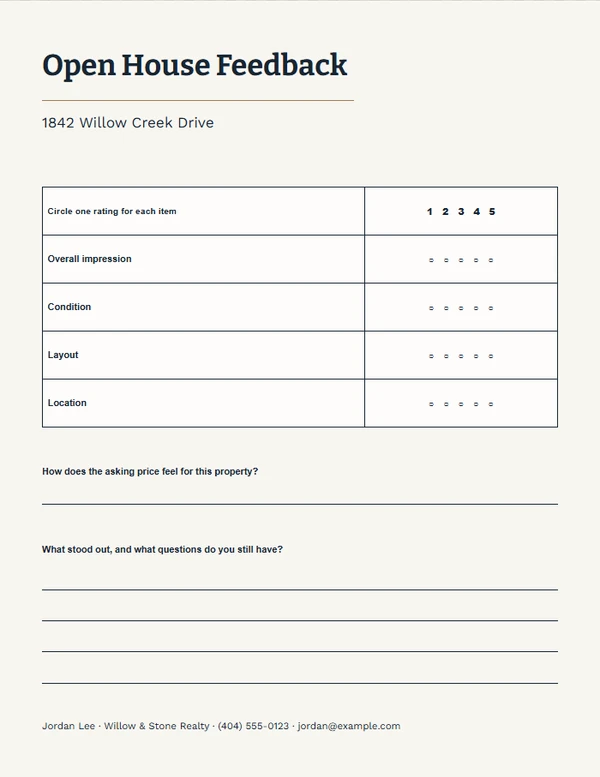 Agent Follow-Up Review — example design