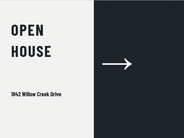 Architectural Directional Sign — example design