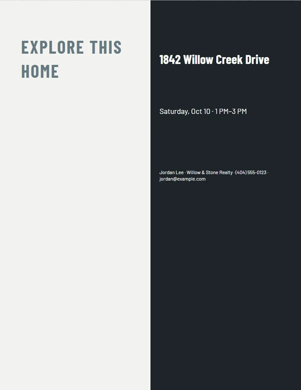 Architectural Property QR Sign — example design
