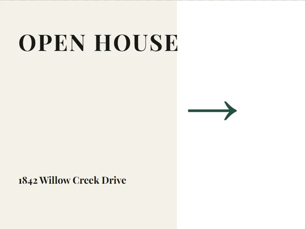 Editorial Story Directional Sign — example design