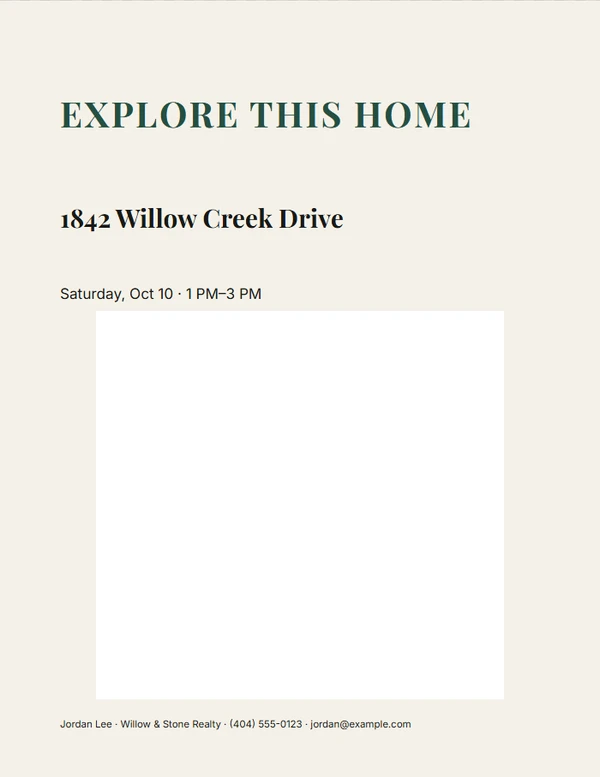 Editorial Story Property QR Sign — example design