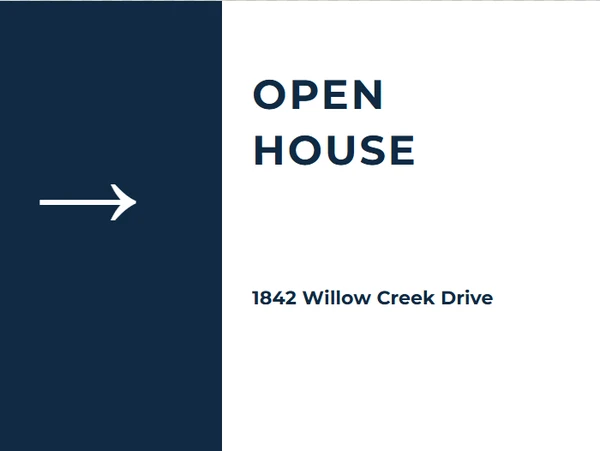 Modern Brokerage Directional Sign — example design